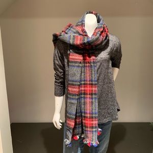 J. Crew Plaid Blanket Scarf